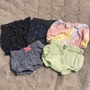 3-6 mo Assorted Shorts